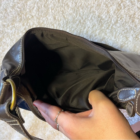 Acrylic Dark Brown Purse - Picture 5 of 7